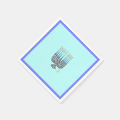 Serviette En Papier Papier de Menorah Whimsical Napkin (Coin)