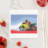 Serviette En Papier Papier de moto jaune (En situation)