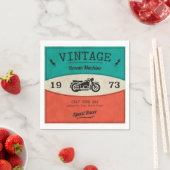 Serviette En Papier Papier de moto vintage (En situation)