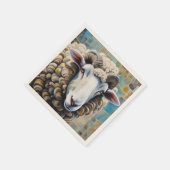 Serviette En Papier Papier de mouton mignon (Coin)