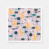 Serviette En Papier Papier de musique Instruments (Devant)