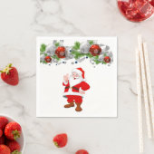 Serviette En Papier Papier de Noël (En situation)