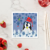 Serviette En Papier Papier de Noël (En situation)