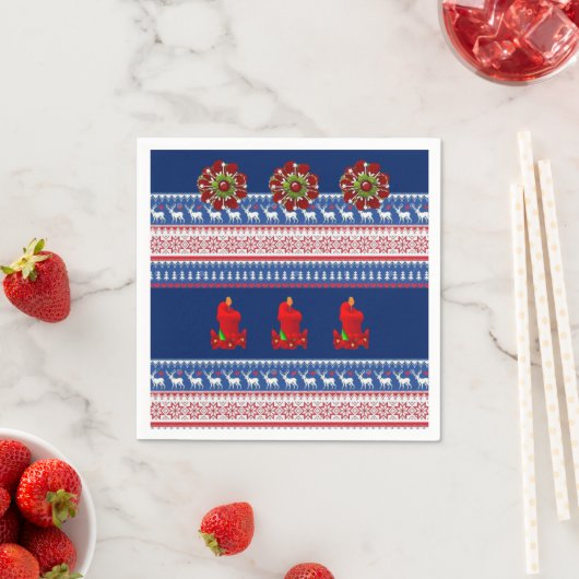 Serviette En Papier Papier de Noël (En situation)