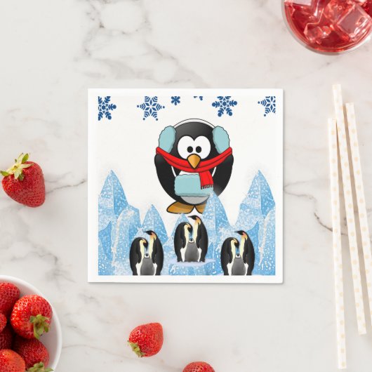 Serviette En Papier Papier de Noël (En situation)