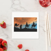 Serviette En Papier Papier de Noël (En situation)