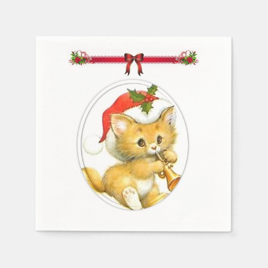 Serviette En Papier Papier de Noël (Devant)