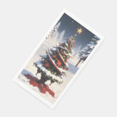 Serviette En Papier Papier de Noël (Coin)