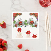 Serviette En Papier Papier de Noël (En situation)