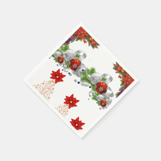 Serviette En Papier Papier de Noël (Coin)