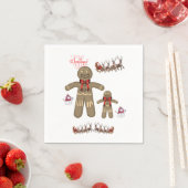 Serviette En Papier Papier de Noël (En situation)