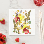 Serviette En Papier Papier de Noël, Ange de Noël (En situation)