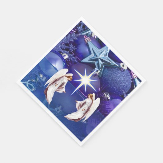 Serviette En Papier Papier de Noël, Ange de Noël (Coin)