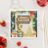 Serviette En Papier Papier de Noël, Ange de Noël (En situation)