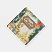 Serviette En Papier Papier de Noël, Ange de Noël (Coin)