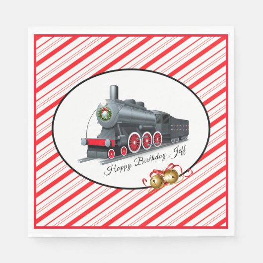 Serviette En Papier Papier de Noël/Anniversaire (Devant)