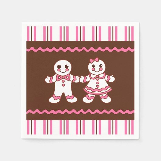 Serviette En Papier Papier de Noël Cookies (Devant)