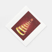 Serviette En Papier Papier de Noël en or (Coin)