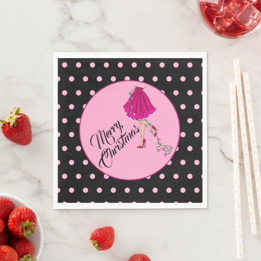 Serviette En Papier Papier de Noël Flirté Napkin (En situation)