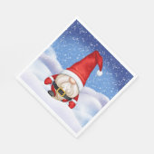 Serviette En Papier Papier de Noël Gnome (Coin)