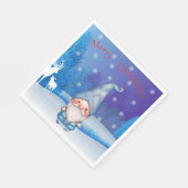 Serviette En Papier Papier de Noël Gnome Napkin (Coin)