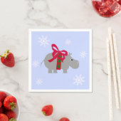 Serviette En Papier Papier de Noël Hippopotamus (En situation)