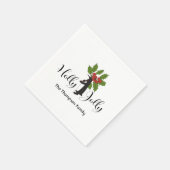 Serviette En Papier Papier de Noël Holly Jolly Cute Funny Penguin (Coin)