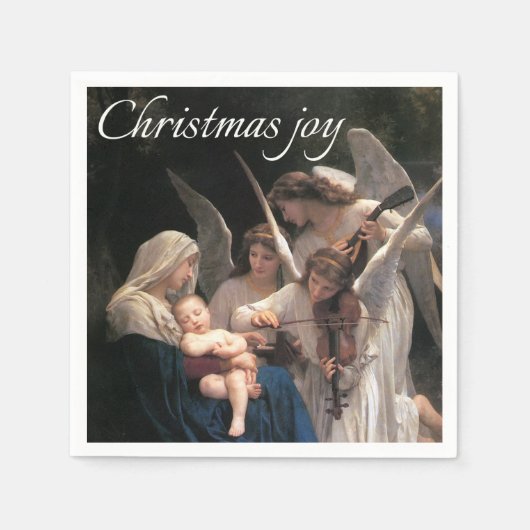 Serviette En Papier Papier de Noël Joie (Devant)