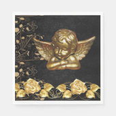 Serviette En Papier Papier de Noël, Joyeux Ange de Noël (Devant)