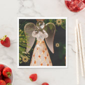 Serviette En Papier Papier de Noël, Joyeux Noël, Ange (En situation)