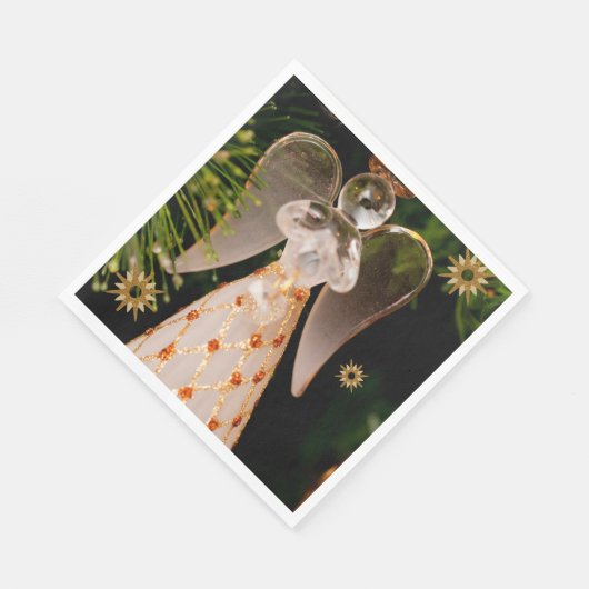 Serviette En Papier Papier de Noël, Joyeux Noël, Ange (Coin)