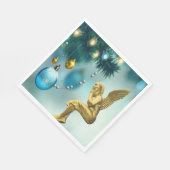 Serviette En Papier Papier de Noël, Joyeux Noël, Ange (Coin)