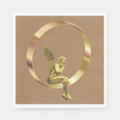 Serviette En Papier Papier de Noël, Joyeux Noël, Ange (Devant)