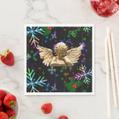 Serviette En Papier Papier de Noël, Joyeux Noël, Ange (En situation)