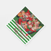 Serviette En Papier Papier de Noël, Joyeux Noël, Elfe (Coin)