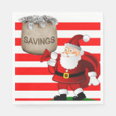 Serviette En Papier Papier de Noël, Joyeux Noël, Père Noël (Devant)