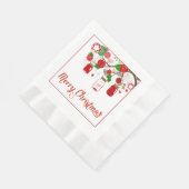 Serviette En Papier Papier de Noël Mason Jar (Coin)