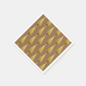 Serviette En Papier Papier de Noël moderne en feuille d'or Papier (Coin)