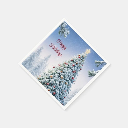 Serviette En Papier Papier de Noël Napkin (Coin)