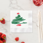 Serviette En Papier Papier de Noël Napkin (En situation)