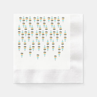 Serviette En Papier Papier de Noël rétro