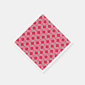 Serviette En Papier Papier de Noël rouge (Coin)