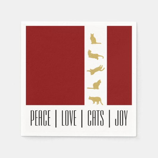 Serviette En Papier Papier de Noël Rouge Blanc Or (Devant)