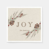 Serviette En Papier Papier de Noël Russe Pinecone (Devant)