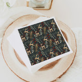 Serviette En Papier Papier de Noël Scandi Napkins Nordic Holiday Deer