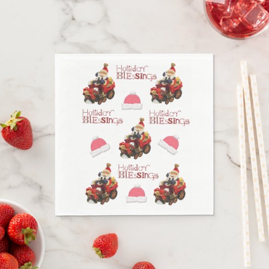 Serviette En Papier Papier de Noël serviettes, Bénédictions de vacance (En situation)