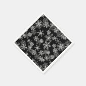 Serviette En Papier Papier de Noël serviettes-flocons de neige (Coin)