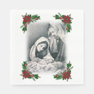 Serviette En Papier Papier de Noël serviettes, Jésus Christ