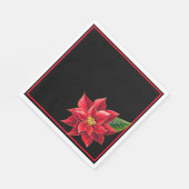 Serviette En Papier Papier de Noël serviettes Rouge Poinsettia-déjeune (Coin)