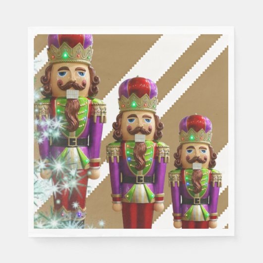 Serviette En Papier Papier de Noël serviettes, Soldat (Devant)